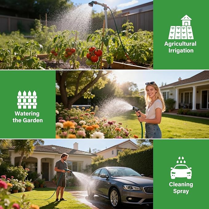 Water Timer for Garden Hose Sprinkler Timer with Rain Delay/Manual/Automatic Mode Hose Timers for Watering Drip Irrigation System for Lawn Yard Garden, Daily and Holiday Outings