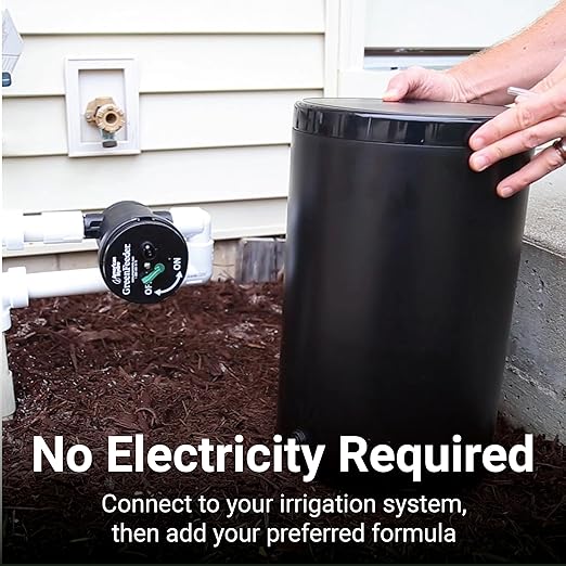GreenFeeder Automatic Liquid Injector System, Works with Residential or Commercial Lawn Irrigation System, Use with NatureShield or GrassSoGreen