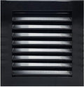 HVAC Premium 18"W x 18"H Aluminum Exterior Gable Louver Vent for Walls & Crawlspace - Weather-Resistant Air Grille with Screen Mesh - Black [Outer Dimensions 19.75"W x 19.75"H]