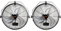VEVOR 18 Inch Wall Mount Fan, 3-Speed IP44 Waterproof Industrial Fan, Max. 4150 CFM for Outdoor, Commercial, Residential, Greenhouse, Workshop, ETL Listed, 2-Pack