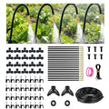 230FT Drip Irrigation System for Garden: 40 Nozzles 1/4" PE Tubing Automatic Watering Kit Adjustable Misting Sprinkler Mister Hose for Water Plants Tape Raised Beds Lawn Outdoor Yard Greenhouse
