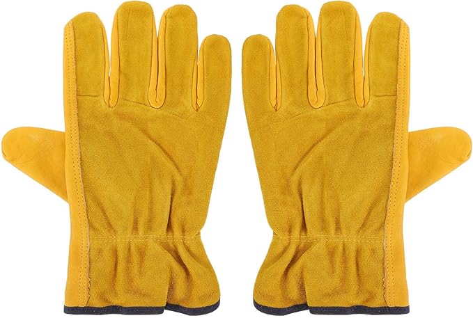 UKCOCO Waterproof Heavy-duty Protective Work Gloves for Men and Women Anti-puncture Gardening Gloves Carpenter Gloves Size Xl