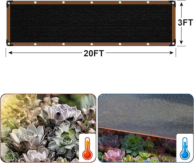 Shade Cloth - for Garden 90% Plant Shades Mesh Tarp with Grommets Outdoor Sun Shades Netting for Chicken Coop Greenhouse Vegetables Pergola Patio Cover