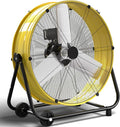 40 Inch Industrial Drum Fan, 24800 CFM High Velocity Floor Fan, Heavy Duty, 3-Speed, 360° Fully Adjustable Tilt, Portable Wheels & Handle for Commercial, Warehouse, Garage, Workshop, Gym-ETL Certified