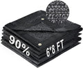 LOVE STORY 6x8FT 90% Black Garden Shade Cloth, Sun Shade Cover Net Mesh Tarp with Grommets, Sunblock Net for Garden,Greenhouse,Plants and Patio