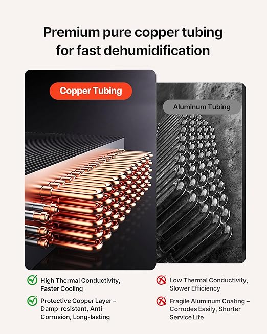 VEVOR 180 Pints Commercial Dehumidifier with Pump/Drain Hoses, Portable Crawl Space Dehumidifiers for Basement Storage Room Industrial Grade, Auto Defrost, Heavy-duty LLDPE,Foldable Handle