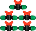 5 Pcs 1/2 Inch Drip Irrigation Switch Valve 1/2" Drip Irrigation Shut Off Valve Drip Irrigation Fittings Irrigation Valve for Drip System for Garden Water Flow Control