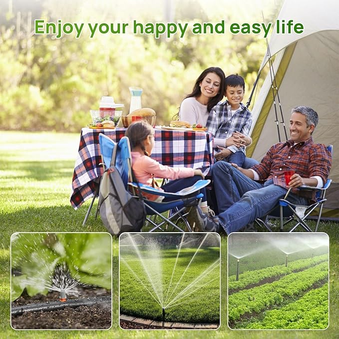 NBBX Sprinkler Timer for Garden Hose, Outdoor Watering System with Rain Delay, Manual & Automatic Mode