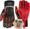 Cestus 3075, Coarse Palm Heavy Duty Work Gloves, ANSI A2 Cut Resistant Impact Gloves for Extrication Construction Demolition