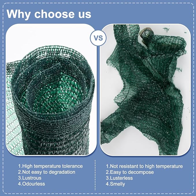 LOVE STORY 8x12FT 40% Dark Green Shade Cloth Sun Shade Net UV Resistant Mesh Tarp Plant Cover Sunblock Net for Garden,Greenhouse,Vegetables,Flowers