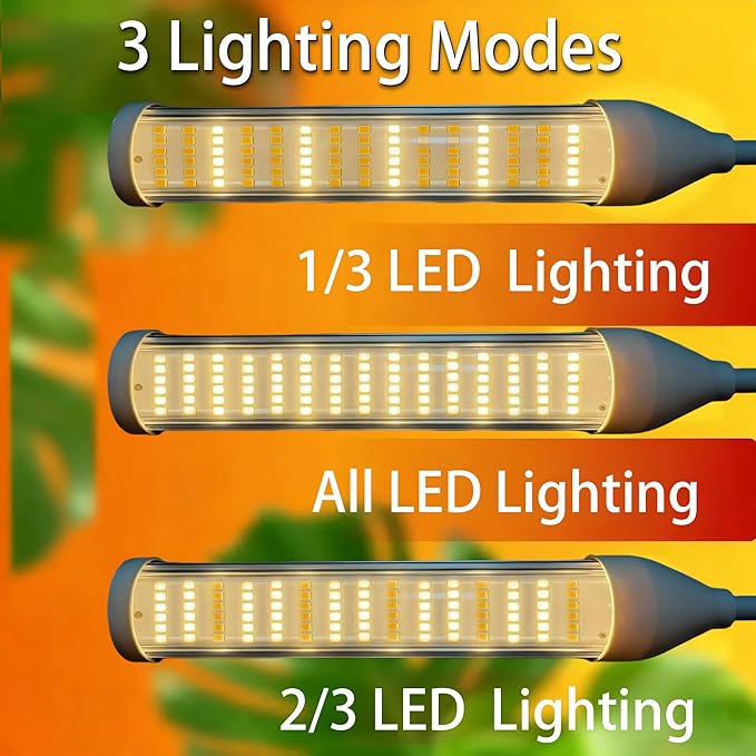LED Grow Lights for Indoor Plants Full Spectrum, LED Plant Light with Stand (180 LEDs Stand)