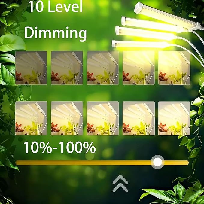 LED Grow Lights for Indoor Plants Full Spectrum, LED Plant Light with Stand (180 LEDs Stand)