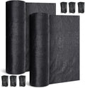 2 Pcs 6 x 300 ft Shade Cloth Roll for Covering Garden 70% Mesh UV Resistant Net with Ties for Patio Outdoor Greenhouse Fence Flower Plant Cover Canopy(Black)