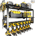 Hipidian Fathers Day Dad Gifts for Men, Power Tool Organizer Wall Mount- 300lb Capacity 3-Tier Storage Rack with 7 Drill Holders for Garage Tools, Best Birthday Gifts for Men Dad Husband