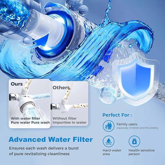 Smart Toilet Instant Warm Water, Heated Seat, Auto Open/Close, Pump-assited Powerful Auto Flush，Self Cleaning Nozzle, Water Filter, ADA Comfort Height, Night Light, Air Dryer,Built In Tank & Bidet