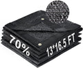 LOVE STORY 13x16.5FT 70% Black Shade Cloth Sun Shade Net with Grommets Sunblock Net Mesh Tarp for Garden,Plants Cover,Greenhouse and Patio