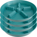 4 Pack Plant Saucer 12 inch, 8 10 14 17 inch, Plant Stand Plastic Plant Saucers for Indoors Outdoor, Heavy Duty Flower Saucers for Potted Plants, Pot Saucers for Plants, Grow Bags Saucers