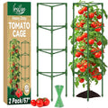 Legigo 2 Pack 57 Inch Tomato Cage for Garden, Heavy-Duty Tomato Trellis Plant Support Stakes, Adjustable Garden Trellis Plant Cage for Climbing Plants Peppers Outdoor Raised Garden Bed and Vegetables