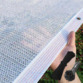 White Shade Cloth for Garden, 55% Percent Outdoor Shade Net HDPE Edge, Heavy Duty Fence Privacy Screen Cover with Grommets, Breathable Fabric Mesh Tarp, for Greenhouse Plants Patio(20x42ft)