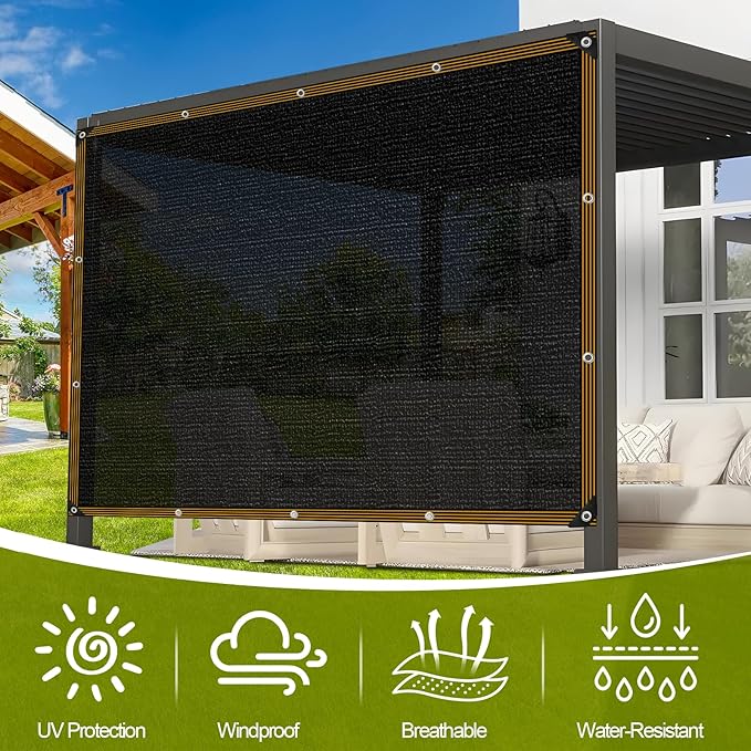 Shade Cloth - for Garden 90% Plant Shades Mesh Tarp with Grommets Outdoor Sun Shades Netting for Chicken Coop Greenhouse Vegetables Pergola Patio Cover