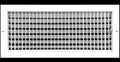 20" X 8" Adjustable AIR Supply Diffuser - HVAC Vent Cover Sidewall or Ceiling - Grille Register - High Airflow - White [Outer Dimensions: 21.75" w X 9.75" h]