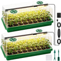72 Cells Seed Starter Tray with Grow Light, Seed Starter Kit Full Spectrum with 5 Dimmable Brightness & Timer, Indoor Plant Grow Tray for Beginners & Seasoned Gardeners, Gardening Gifts