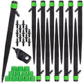 CARPATHEN 12pcs Drip Irrigation Emitters - Compatible with ¼ inch Drip Irrigation Tubing - 360 Degree Adjustable Flow Garden Irrigation Drippers for Drip Irrigation System - Spare Parts Included