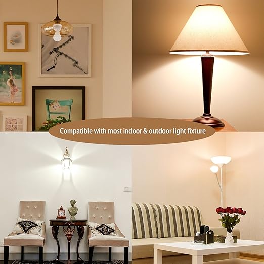 Smart Radar Motion Sensor Light Socket Adapter – E26/E27 Screw-in Add-On, Dusk-to-Dawn, Invisible Radar Through Glass-Wall, Works with LED CFL Incandescent Bulbs （1-Pack）
