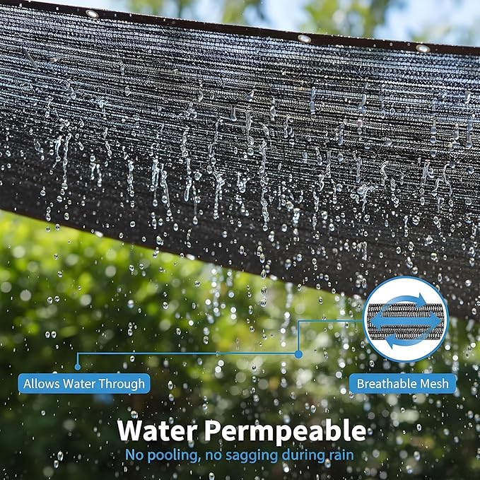 10 x 20 FT Shade Cloth for Garden Plants Greenhouse, 90% Sunblock Neting -for Outdoor Garden Lawn Plant Sun Shade Cloths for Kennel Chicken Coop Easier to Hang Net Cover