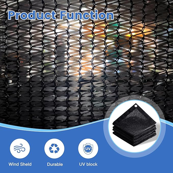 70% Shade Cloth for Garden, Customizing Outdoor Sun Shade Netting with Reinforced Grommets, Pergola Shade Cover Mesh Tarp for Plants Patio Greenhouse Chicken Coop, 13x16 FT, Black