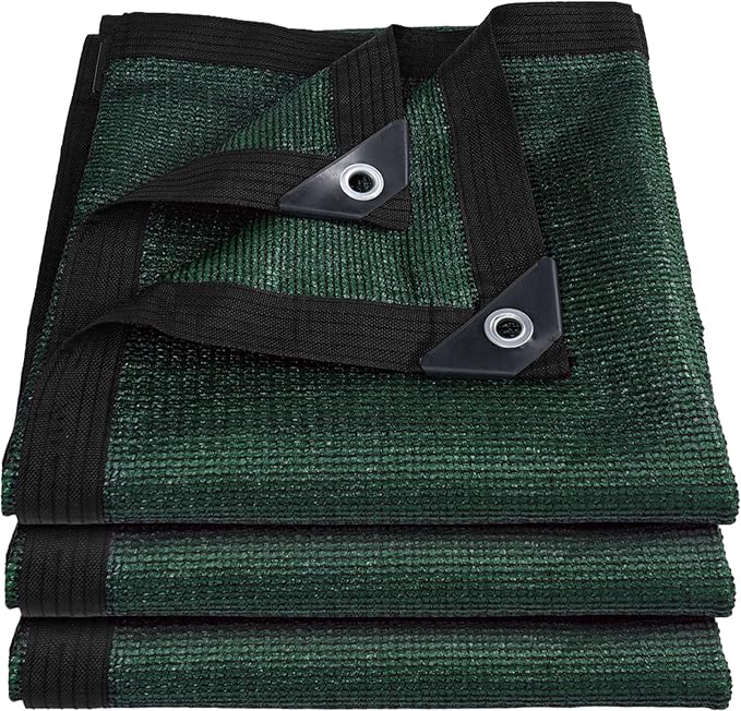 80% Garden Shade Cloth Sun Shade Fabric – UV Resistant Durable Sunblock Netting for Plants,Outdoor Patio,and Greenhouse Coverage[Green 8×12FT]