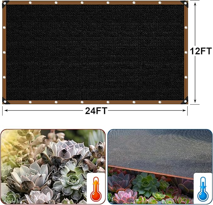 Shade Cloth - for Garden 90% Plant Shades Mesh Tarp with Grommets Outdoor Sun Shades Netting for Chicken Coop Greenhouse Vegetables Pergola Patio Cover