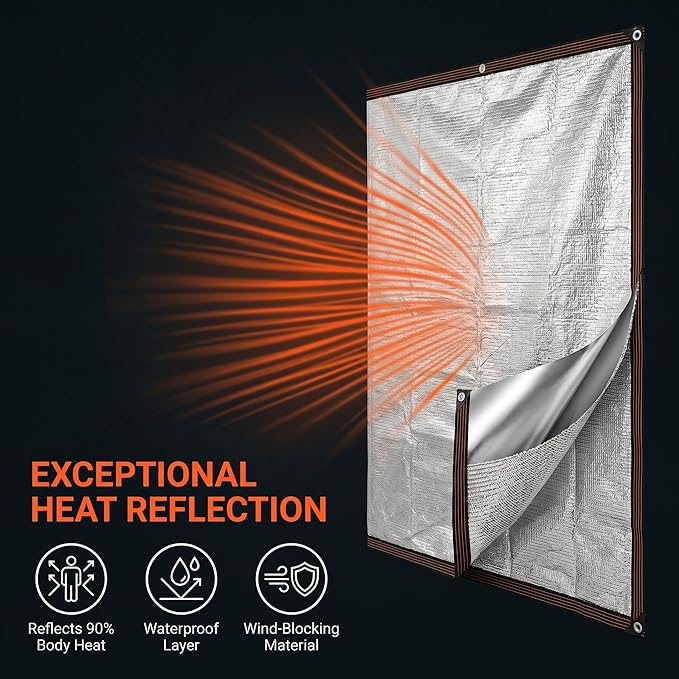 Mindsoft 1 Set Aluminum Shade Cloth 10 x 20 ft Reflective 70% Aluminum Cloth Silver Heat Reflective Tarp for Car Garden Outdoor Pergola Lawn Durable Sunblock Neting Shade Cover with Edge and Hole