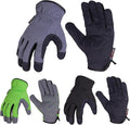 SKYDEER 3-Pairs Pack Durable Leather Work Gloves for Gardening and General Work (SD8811/XL)