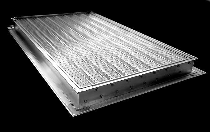 18"w X 12"h Aluminum Exterior Vent for Walls & Crawlspace - Waterproof & Rain Block - with Screen Mesh - HVAC Weather Grille [Outer Dimensions: 19.5"w X 13.5"h]