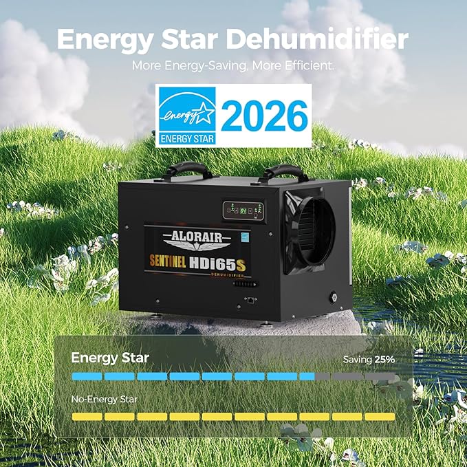 ALORAIR 120 PPD Energy Star Wi-Fi Dehumidifier for Crawl Space, Basement, and Commercial Use, APP Control with Pump and Hose, Compact Auto-Defrost Design