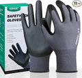 Kebada W5-12 Pairs Safety Work Gloves Foam Nitrile Coated, Seamless Knit Nylon Glove with Grip, Ideal for Mechanic, Warehouse, Construction & Gardening, XX-Large