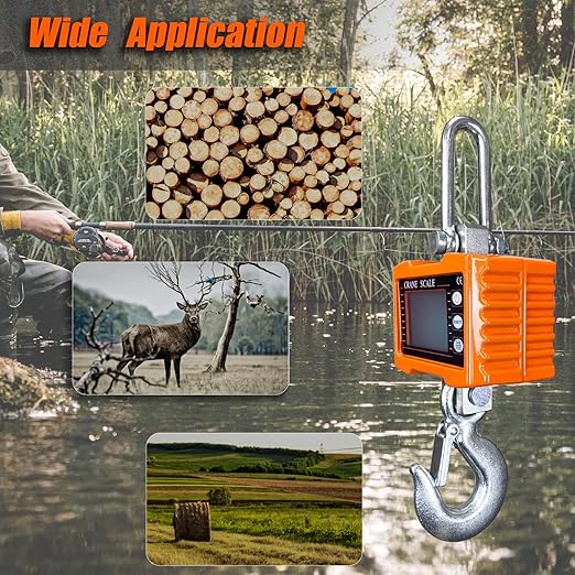 Hanging Scales Digital Weight, 2000LBS Crane Scale with Remote Control, High Precision Heavy Duty Industrial Scale with CE Certified for Farm, Deer, Hunting, Construction