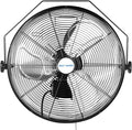 BILT HARD 4300 CFM 18 in. Outdoor Wall Mount Fan, 3-Speed Waterproof Wall Fan Industrial Grade High Velocity Outdoor Fans for Patio, Commercial, Garage, and Gazebo Use- UL Listed