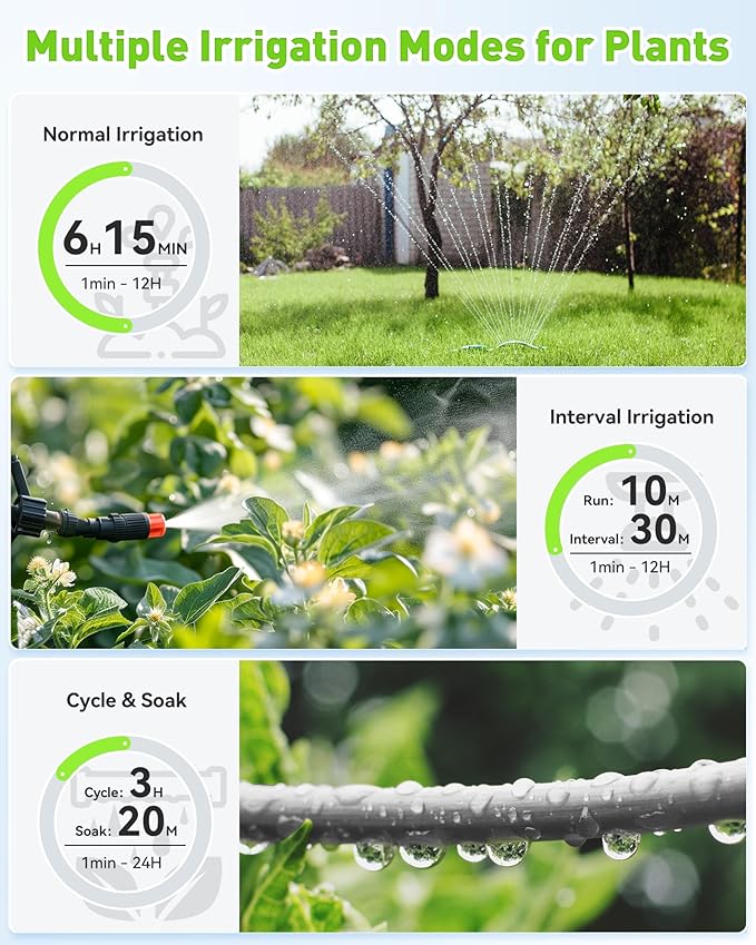 RainPoint WiFi Water Timer for Garden Hose,Yellow