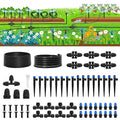 2026 Upgrade 230FT Quick-Connect Drip Irrigation System Kit with 1/4” & 1/2” Fast-Lock Tubing, Adjustable Emitters & Sprinklers for Garden & Greenhouse