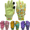 Thorn Proof&Puncture Resistant Gardening Gloves with Grip,Garden Glove for Women, Leather Yard Work Gifts