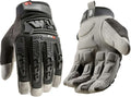 Wells Lamont FX3 Extreme Dexterity Impact Protection Work Gloves – Heavy Duty Construction Gloves for Men – Synthetic Leather, D3O Technology, TPR Knuckle Padding, Adjustable Fit – Black - XL