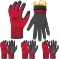 Winter Work Gloves Thermal Insulated Work Gloves Freezer Gloves Waterproof Foam Latex Coated Gloves for Men Women
