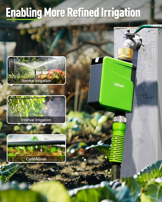 RAINPOINT WiFi Hose Timer WiFi Sprinkler Timer Smart Irrigation System for Garden Lawn Yard APP Remote Control