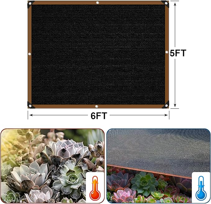 Shade Cloth - for Garden 90% Plant Shades Mesh Tarp with Grommets Outdoor Sun Shades Netting for Chicken Coop Greenhouse Vegetables Pergola Patio Cover