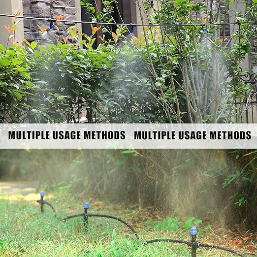 Drip Irrigation Emitters,with Adjustable 360 Degree Water Flow Drippers Atomization Sprayer for 1/4 inch Tubing,Garden Drippers Sprinker for House Garden Watering System (36pcs-Atomization Sprinker)