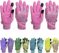 Thorn Proof&Puncture Resistant Gardening Gloves with Grip,Garden Glove for Women, Leather Yard Work Gifts