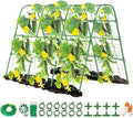 63" Tall Cucumber Trellis for Raised Garden Bed U-Frame Arch Tunnel Trellis Metal Tomato Cage Plant Support Stand for Peas,Bean,Grapes,Flowers,Vines Climbing Plants Outdoor