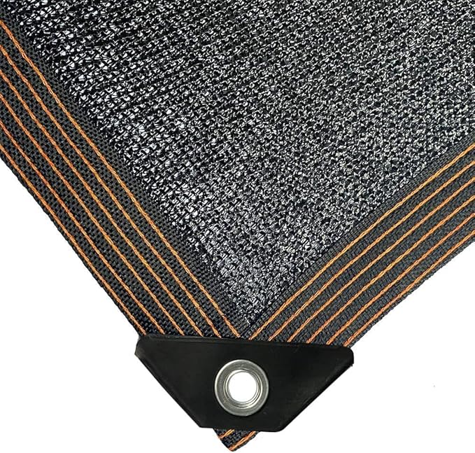 winemana 70% Black Shade Cloth, 6 x 12 FT Durable Mesh Tarp with Grommets, Resistant Garden Sun Shade Netting with Taped Edge for Plant Cover, Greenhouse, Patio, Tomatoes, Chicken Coop, Barn Kennel